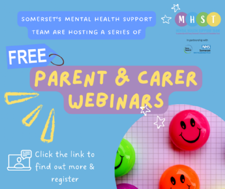 Free Parent and Carer Webinars from the Mental Health Support Team