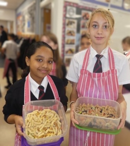 Year 7 showing off their cooking skills